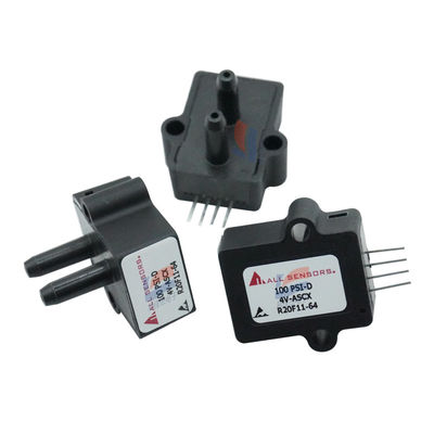 Sensores de presión de montaje en placa 100 PSI-D-4V-ASCX para instrumentación médica diferencial
