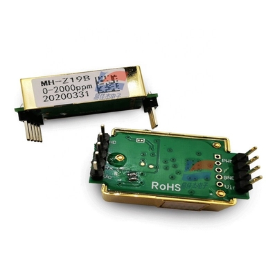 Salida del sensor PWM del gas del dióxido de carbono de MH-Z19B, módulo PIN Connected Analog del sensor del CO2 de NDIR