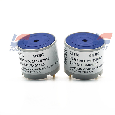 4HSC Sensor de gas de sulfuro de hidrógeno H2S TBC Principio de funcionamiento de 3 electrodos Sensibilidad electroquímica* 0,7 ± 0,15 μA/ppm