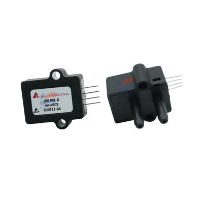 Sensores de presión de montaje en placa 100 PSI-D-4V-ASCX para instrumentación médica diferencial