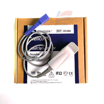 Sensor de SpO2 reutilizable DS100A para adultos con conector DB9 de 9 pines
