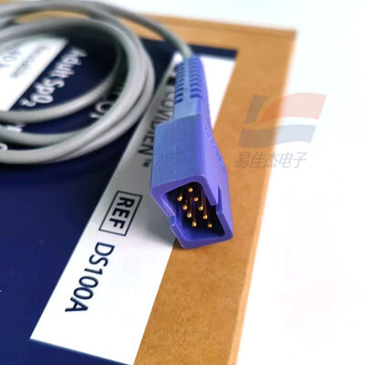 YJJ DS100A DS-100A 9-Pin Adult Finger Clip Blood Oxygen Probe Reusable Clip-Type Adult Blood Oxygen Sensor