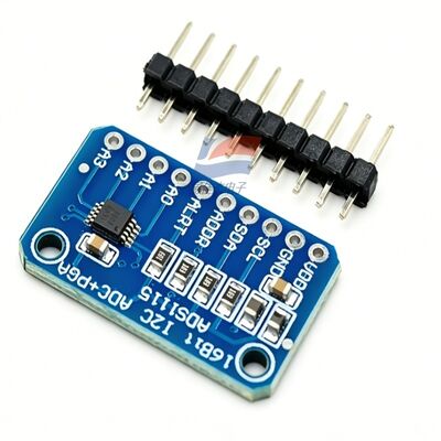 YJJ ADS1115 Convertidor analógico a digital de alta precisión de 16 bits Panel de desarrollo de ADC Módulo 4 canales