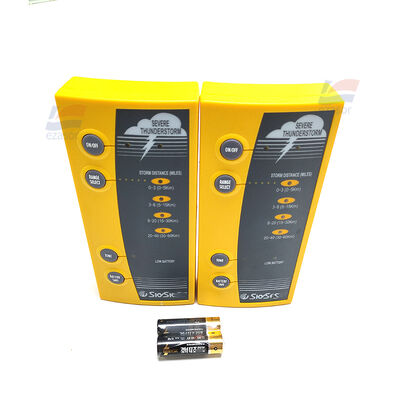 Detector de rayos portátil SkyScan P5-3, luz LED, detección de rayos y truenos
